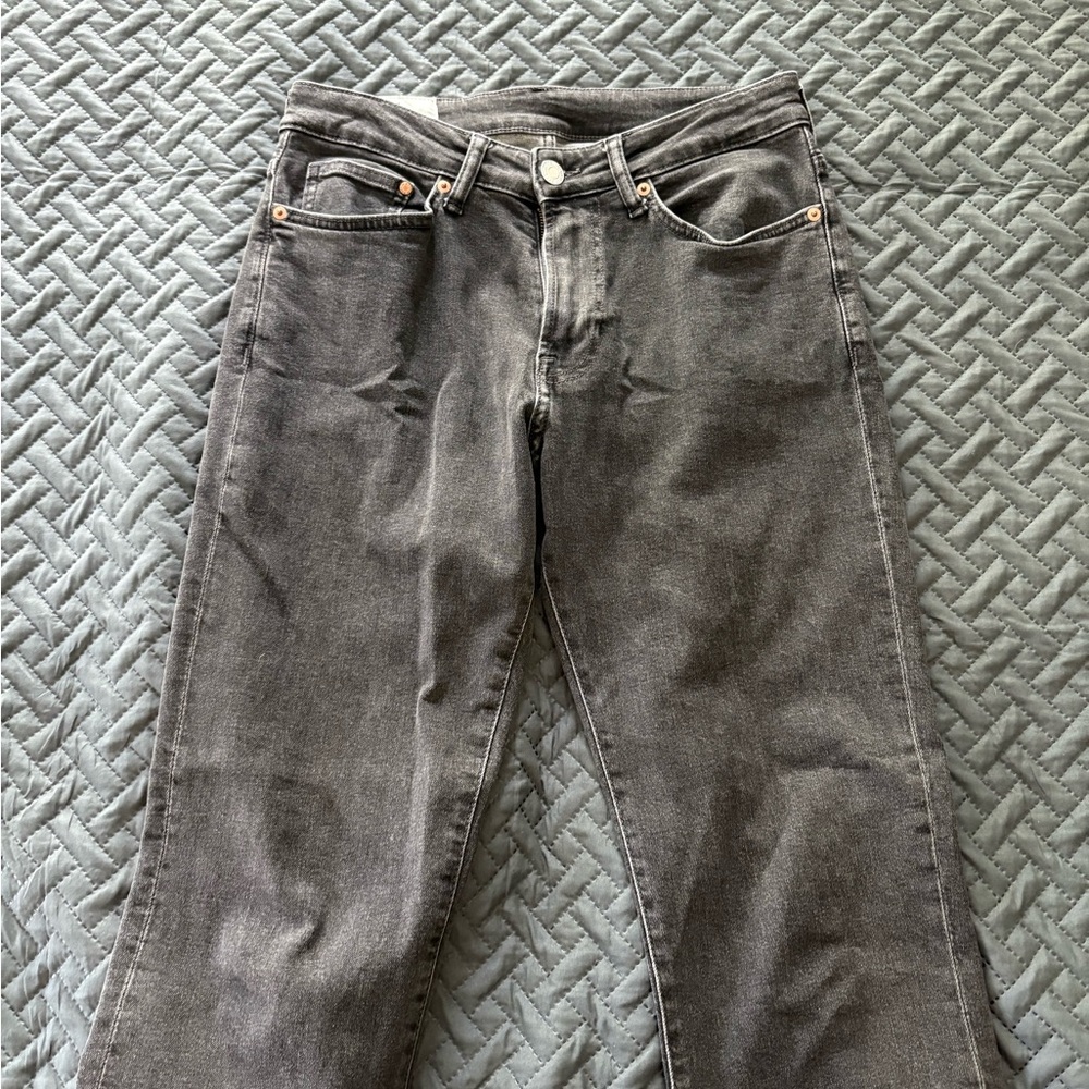 H&M Charcoal Straight Fit Jeans